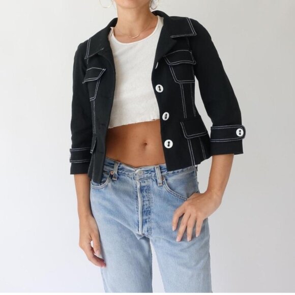 Vintage BEBE Tailored Blazer/Jacket - Picture 3 of 9